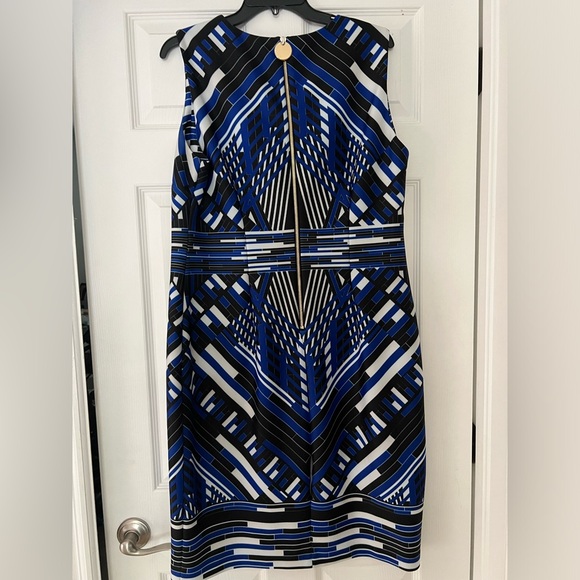 Calvin Klein Size 14 Multi-Colored Print Dress - Picture 4 of 4